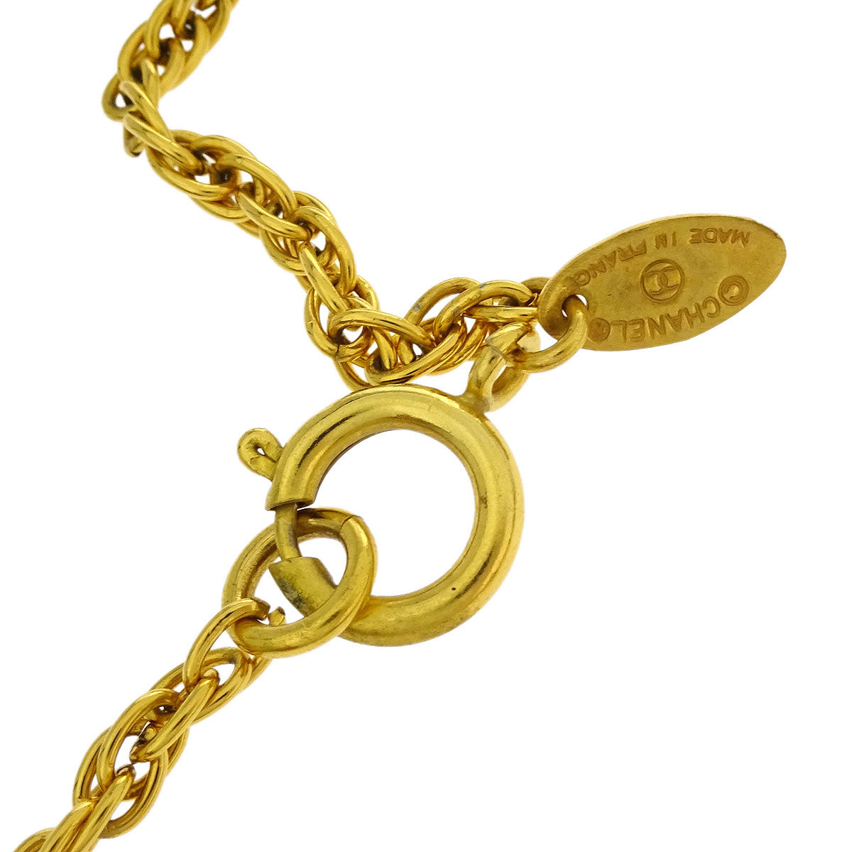 Chanel Gold CC Chain Pendant Necklace
