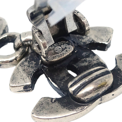 Chanel Dangle CC Earrings Clip-On Silver 99A