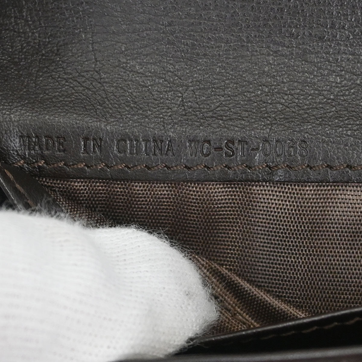 Celine * Brown Leather Canvas Macadam Wallet