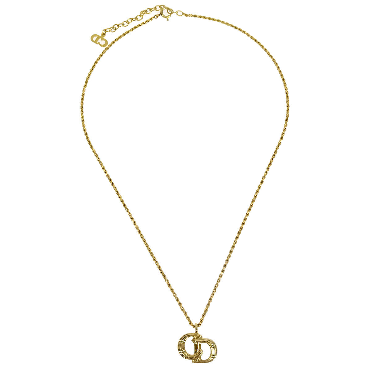 Christian Dior Necklace Pendant Gold