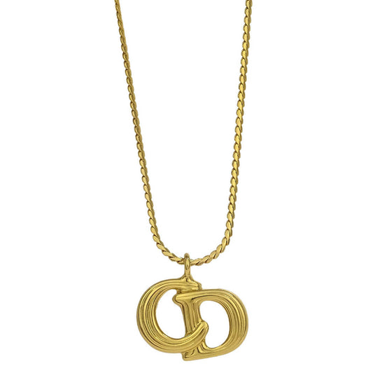 Christian Dior Necklace Pendant Gold