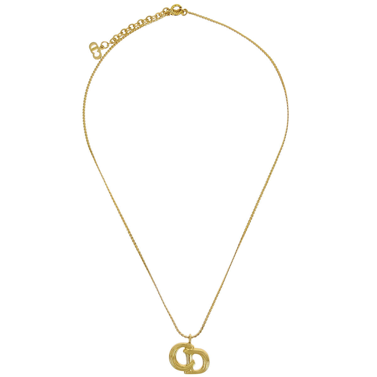 Christian Dior Necklace Pendant Gold