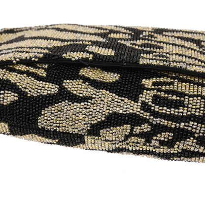 Gucci Black Gray Beaded Handbag