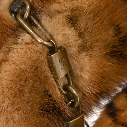 Louis Vuitton * 2004 Monogram Mink Crocodile Mini Papillon Handbag M92703