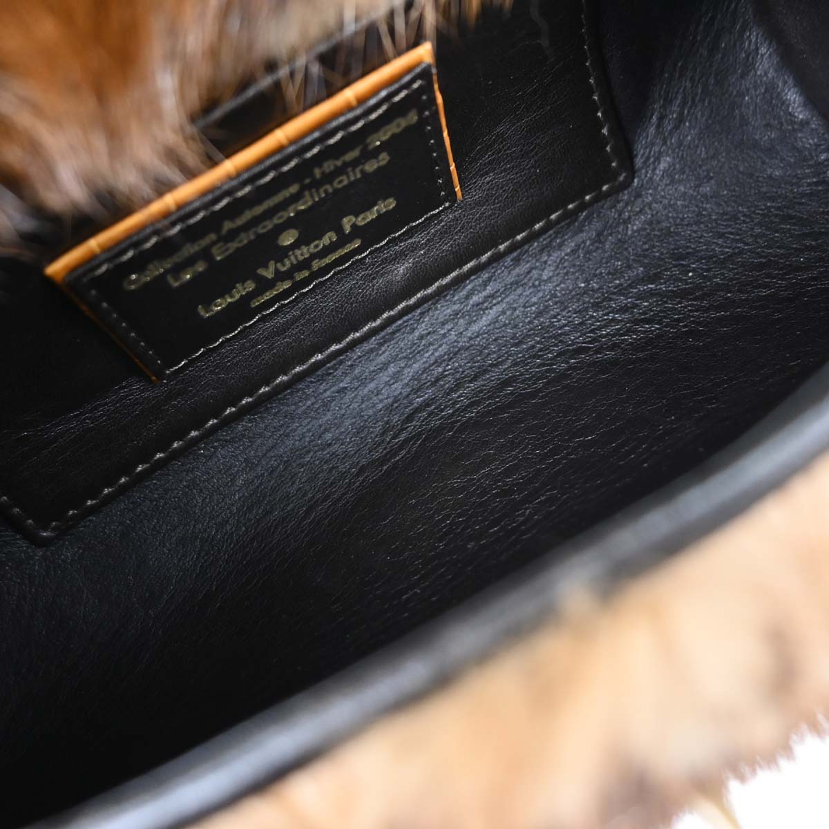 Louis Vuitton * 2004 Monogram Mink Crocodile Mini Papillon Handbag M92703