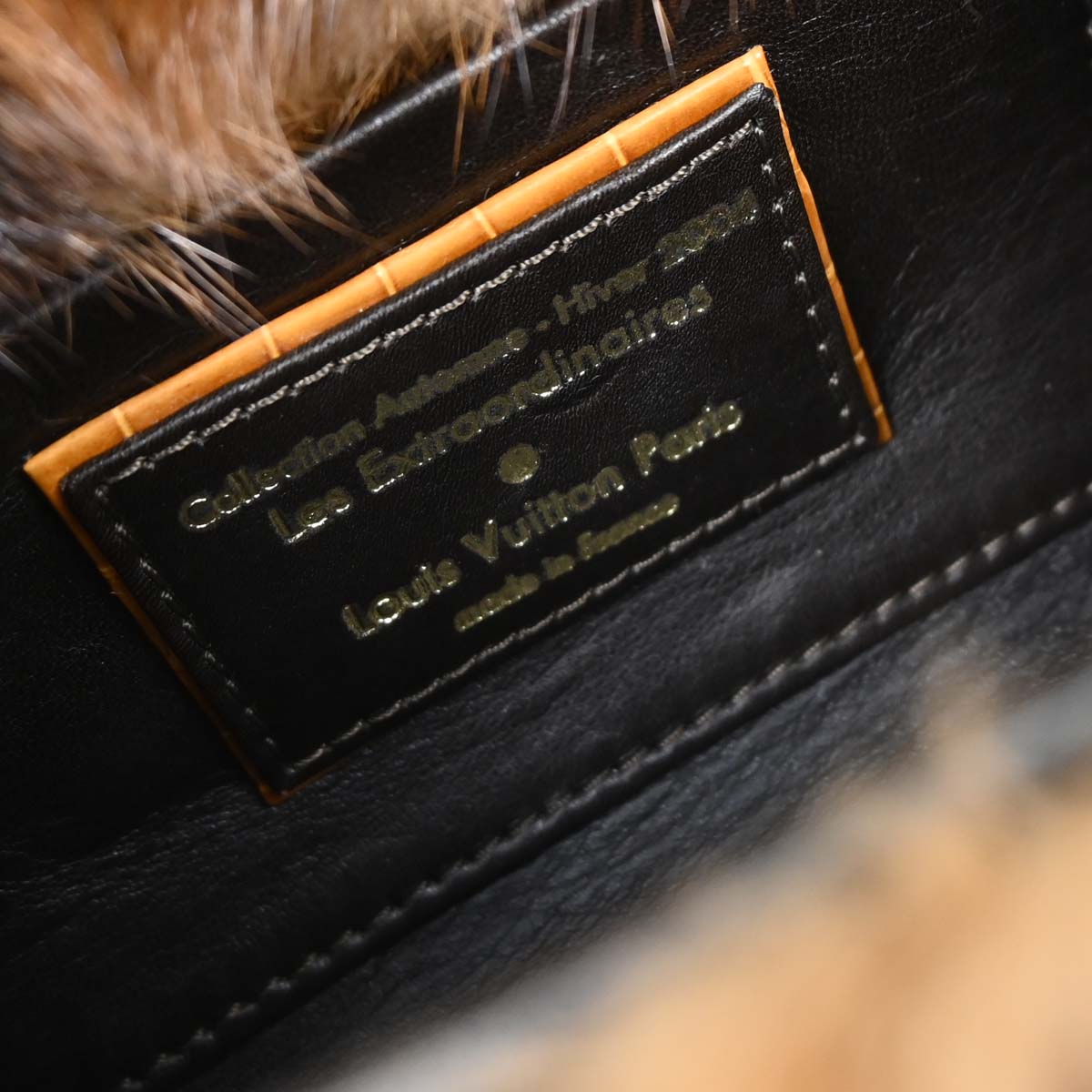 Louis Vuitton * 2004 Monogram Mink Crocodile Mini Papillon Handbag M92703