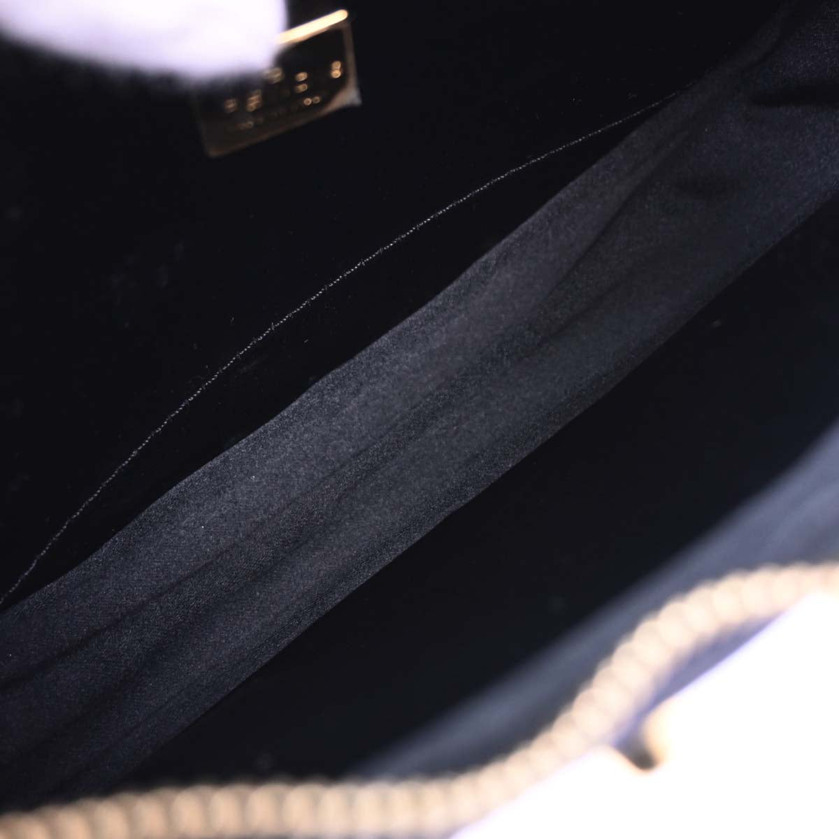 Fendi Black Brown Studded Zucca Handbag