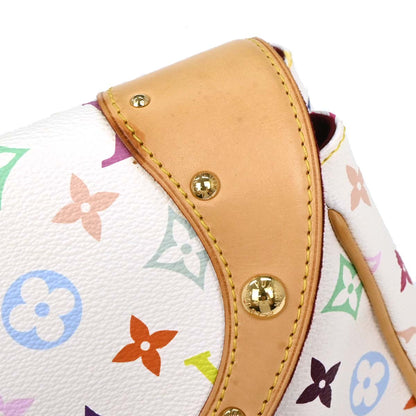 Louis Vuitton White Multicolor Beverly GM Handbag M40201