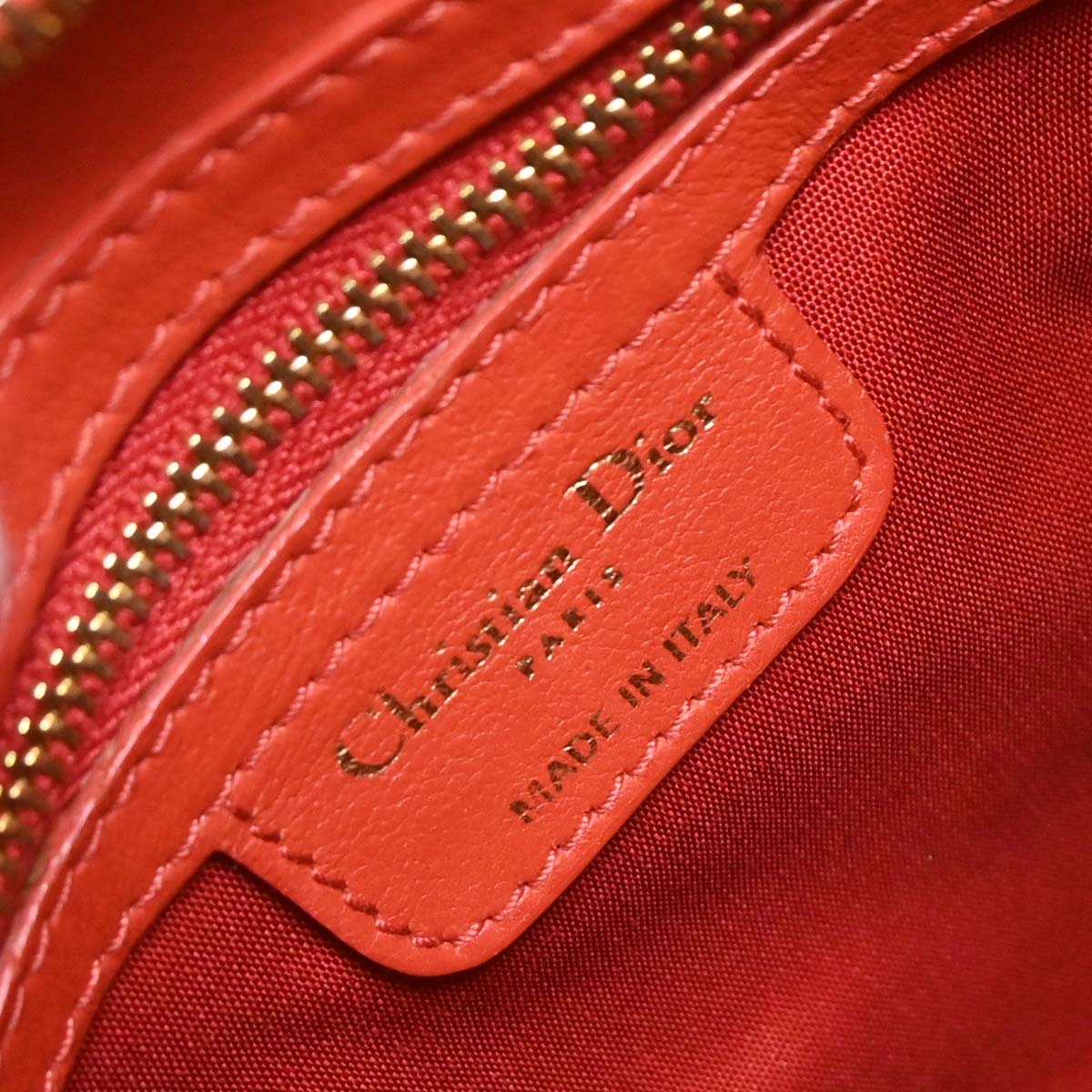 Christian Dior 2008 Red Diorita Hobo Bag