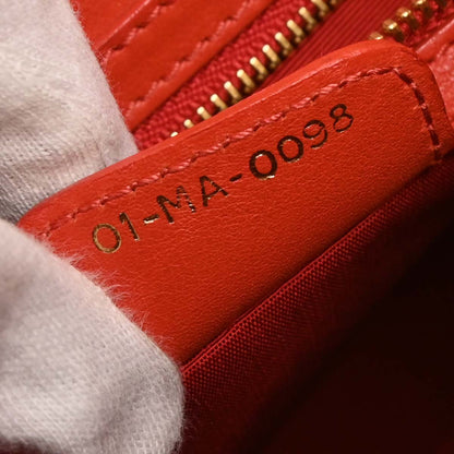 Christian Dior 2008 Red Diorita Hobo Bag