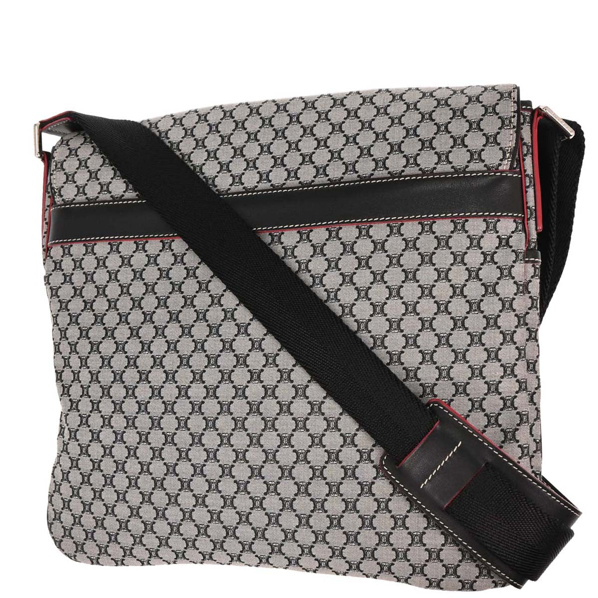 Celine * Gray Macadam Messenger Bag