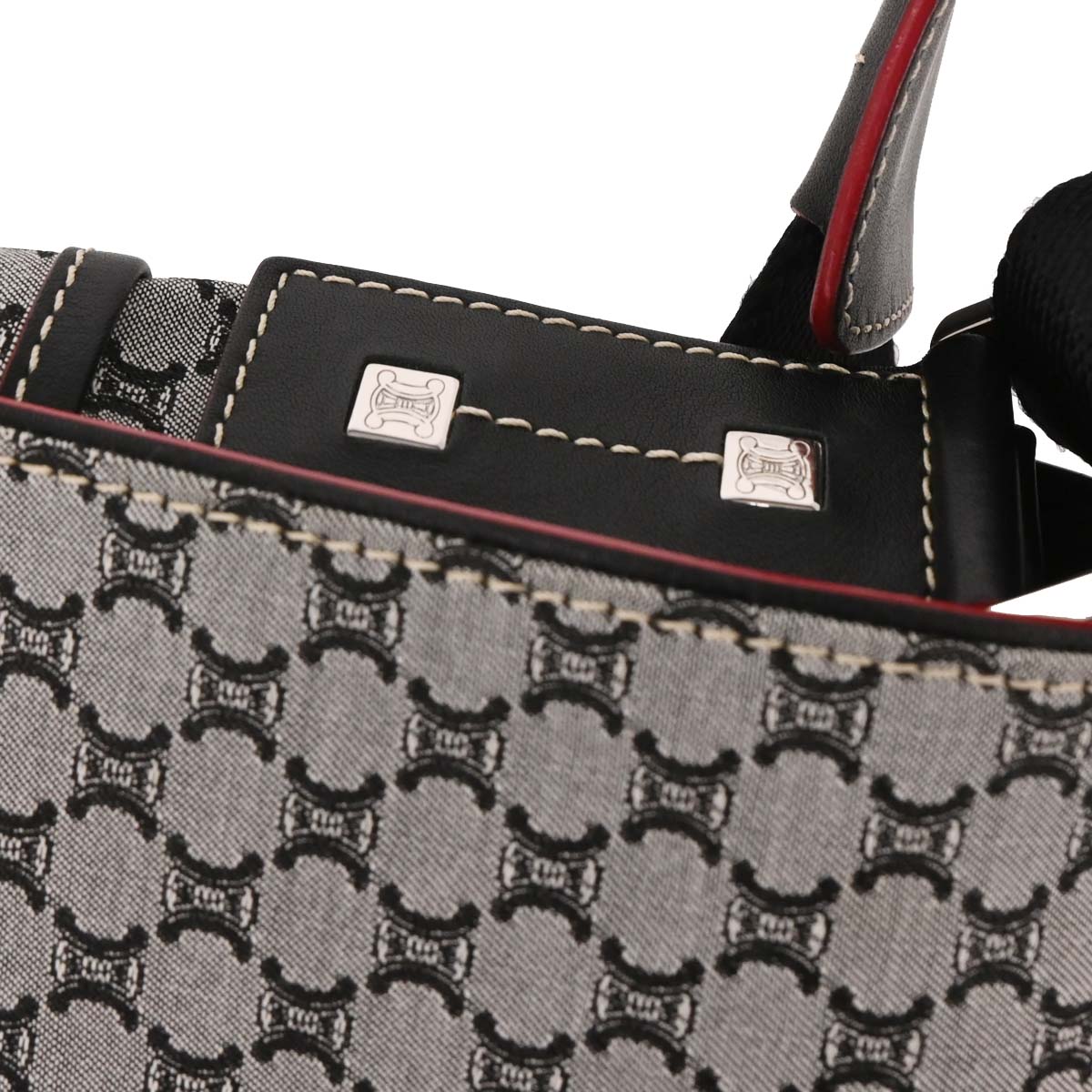 Celine * Gray Macadam Messenger Bag