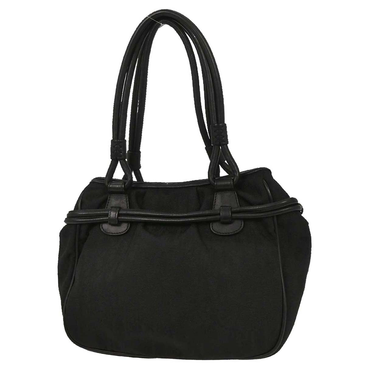 Christian Dior 2007 Black Diorissimo Bow Trotter Tote Bag