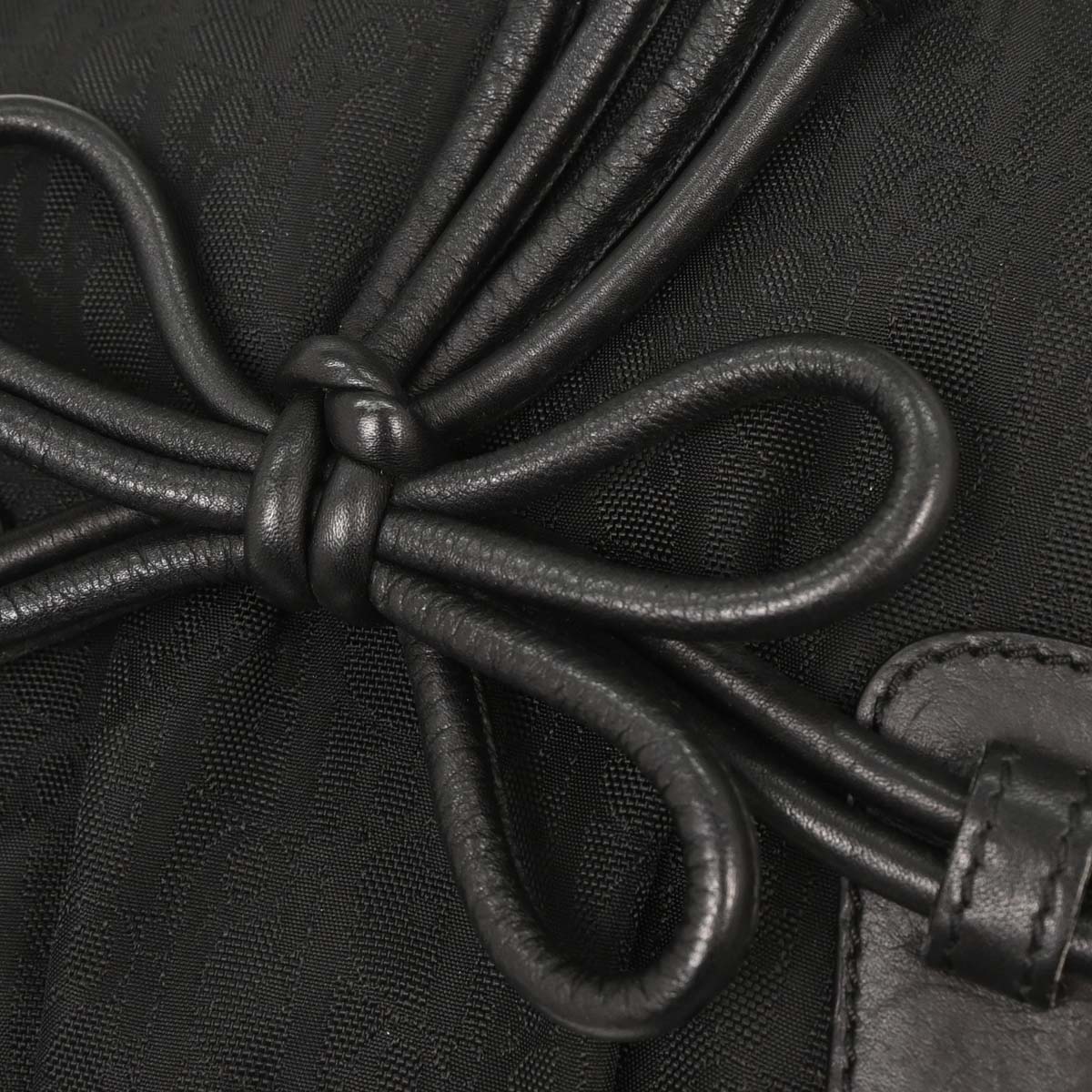 Christian Dior 2007 Black Diorissimo Bow Trotter Tote Bag