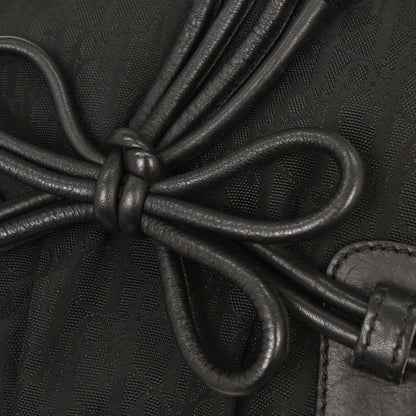 Christian Dior 2007 Black Diorissimo Bow Trotter Tote Bag