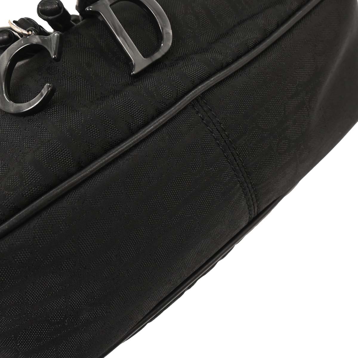 Christian Dior 2007 Black Diorissimo Bow Trotter Tote Bag