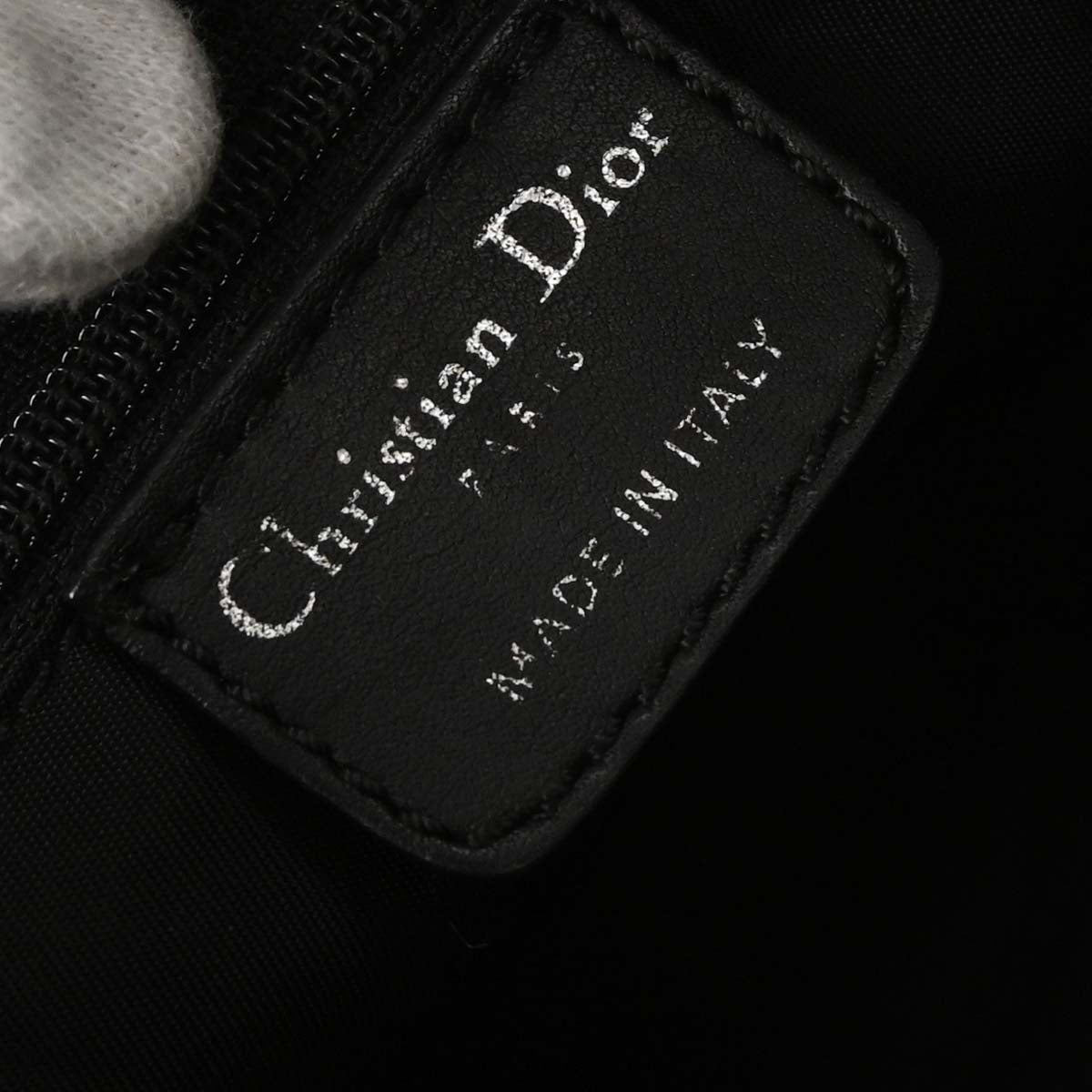 Christian Dior 2007 Black Diorissimo Bow Trotter Tote Bag