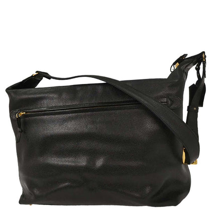 Chanel 1994-1996 Black Caviar Shoulder Bag