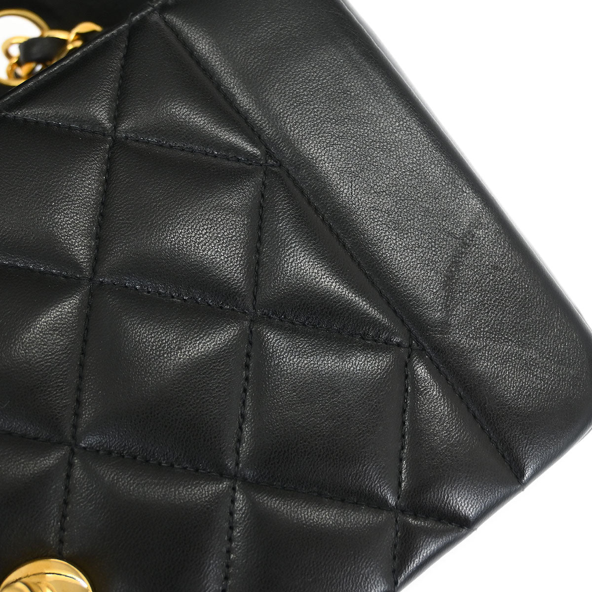 Chanel Black Lambskin Small Diana Shoulder Bag