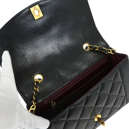Chanel Black Lambskin Small Diana Shoulder Bag