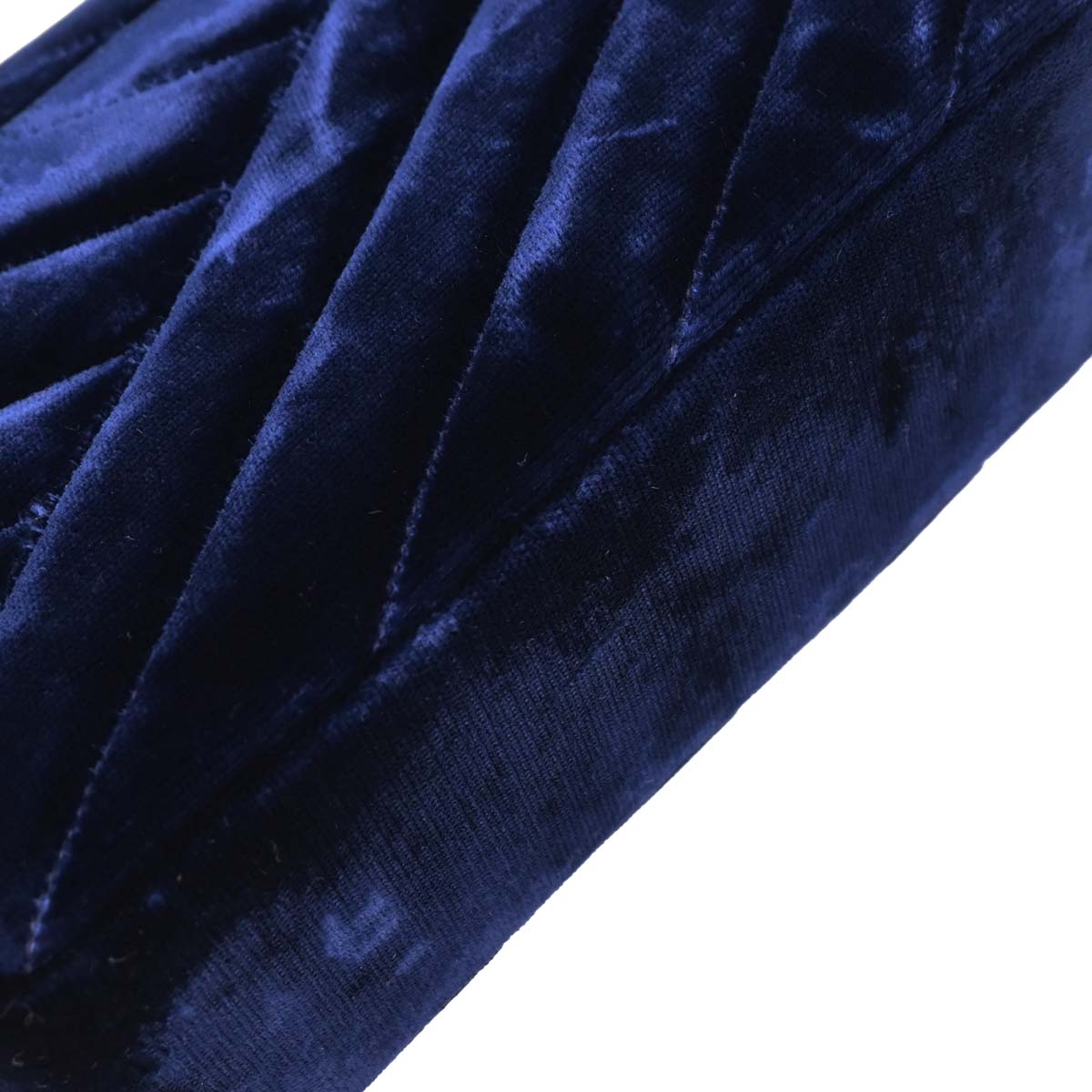 Chanel 1991-1994 Navy Velvet Rhinestone Shoulder Bag