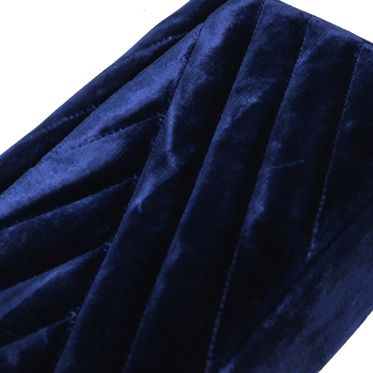 Chanel 1991-1994 Navy Velvet Rhinestone Shoulder Bag