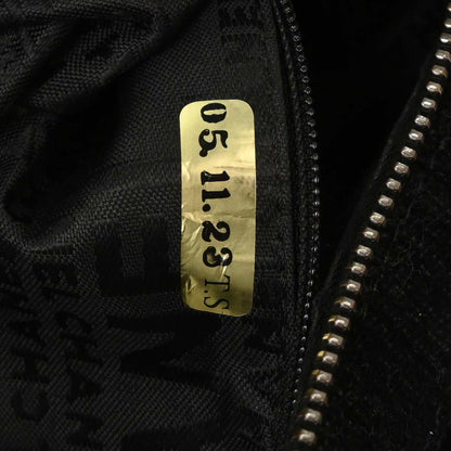 Chanel 2005-2006 Black Canvas Chain Print Handbag