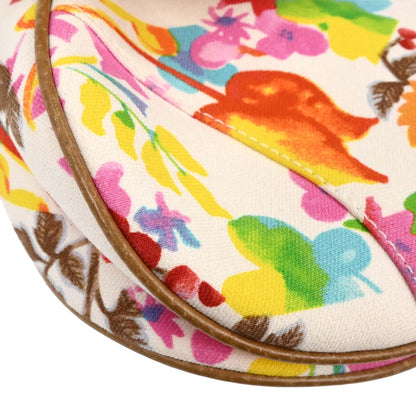 Christian Dior Multicolor Floral Saddle Handbag