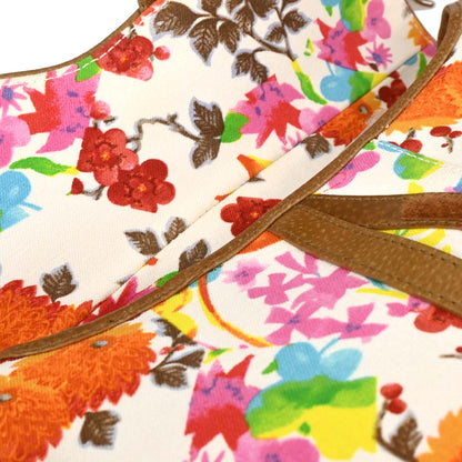 Christian Dior Multicolor Floral Saddle Handbag