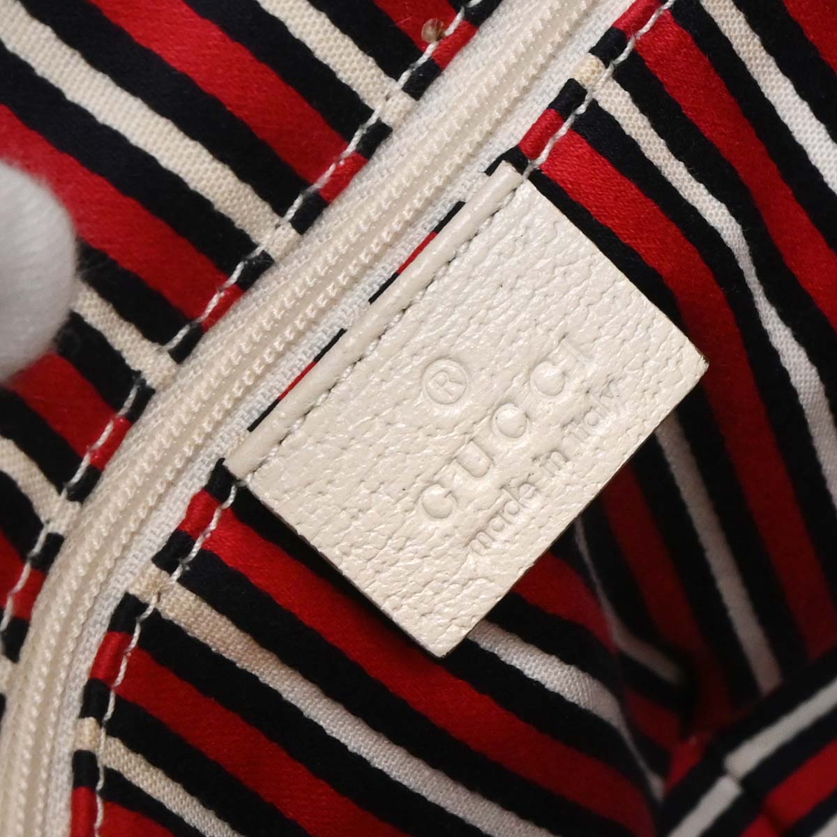 Gucci Navy Canvas Abbey Hobo Handbag