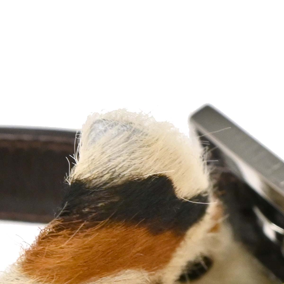 Fendi * White Pony Hair Baguette Handbag