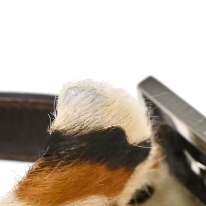 Fendi * White Pony Hair Baguette Handbag