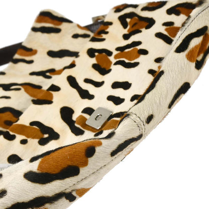 Fendi * White Pony Hair Baguette Handbag