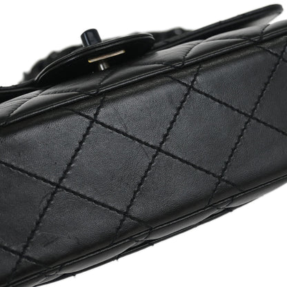 Chanel 1997-1999 Black Lambskin Shoulder Bag