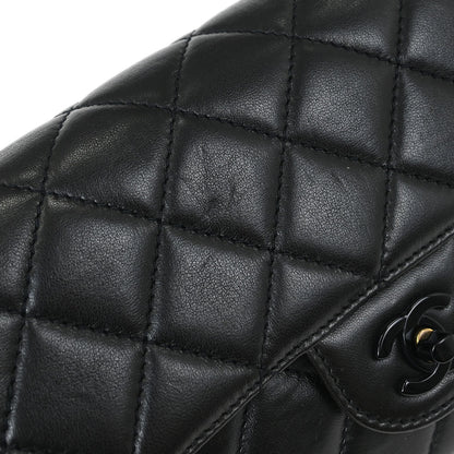 Chanel 1997-1999 Black Lambskin Shoulder Bag