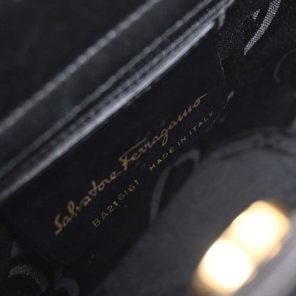 Salvatore Ferragamo Black Vara Bow Handbag