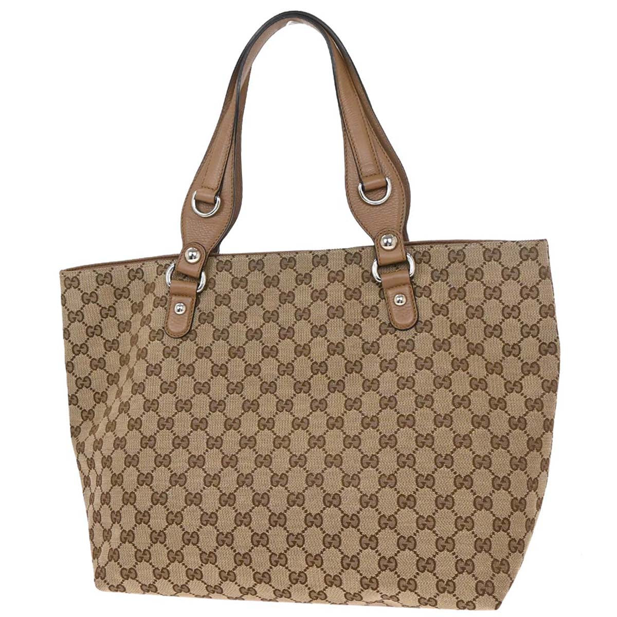 Gucci Beige Horsebit GG Tote Handbag