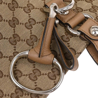 Gucci Beige Horsebit GG Tote Handbag