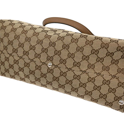 Gucci Beige Horsebit GG Tote Handbag