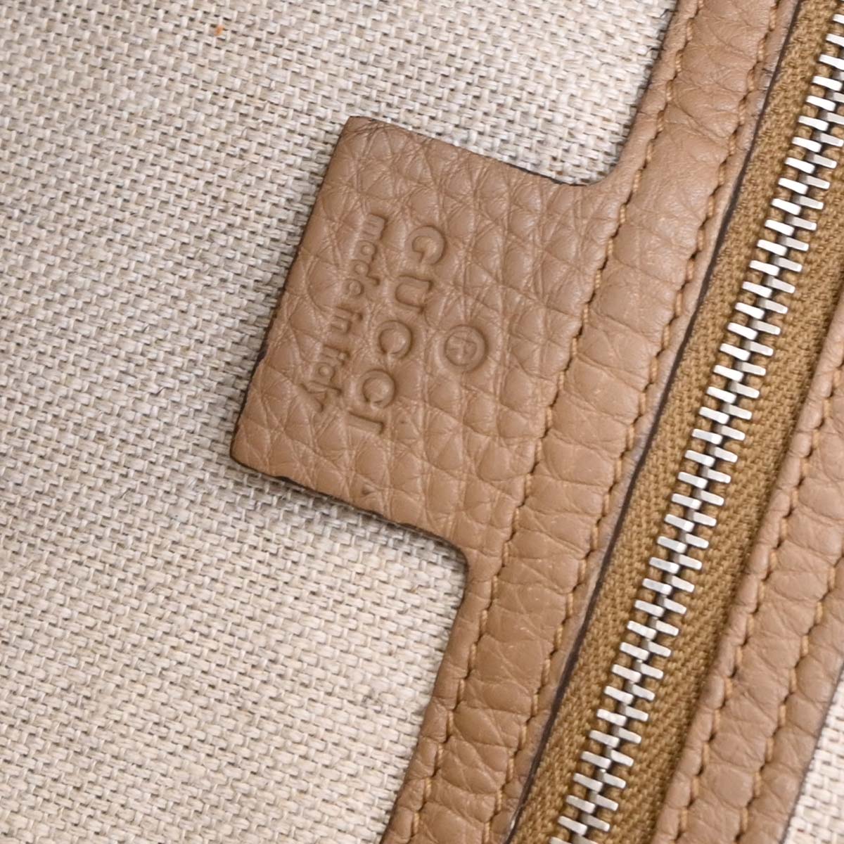 Gucci Beige Horsebit GG Tote Handbag