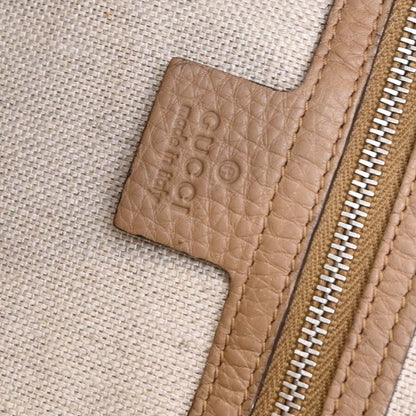 Gucci Beige Horsebit GG Tote Handbag