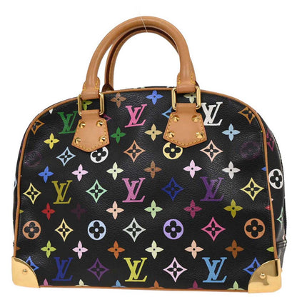 Louis Vuitton 2005 Black Monogram Multicolor Trouville Handbag M92662