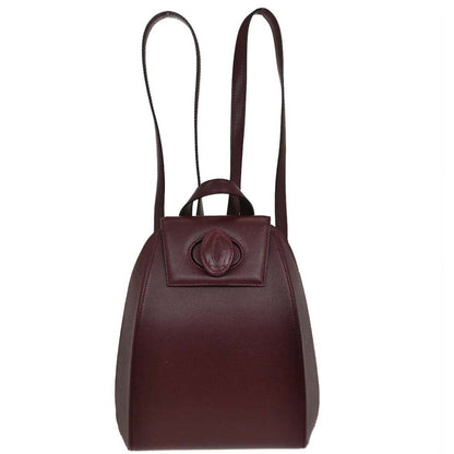 Cartier Bordeaux Leather Backpack