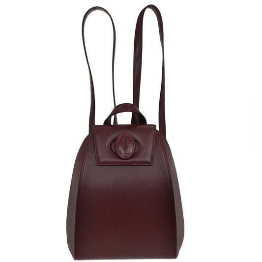 Cartier Bordeaux Leather Backpack