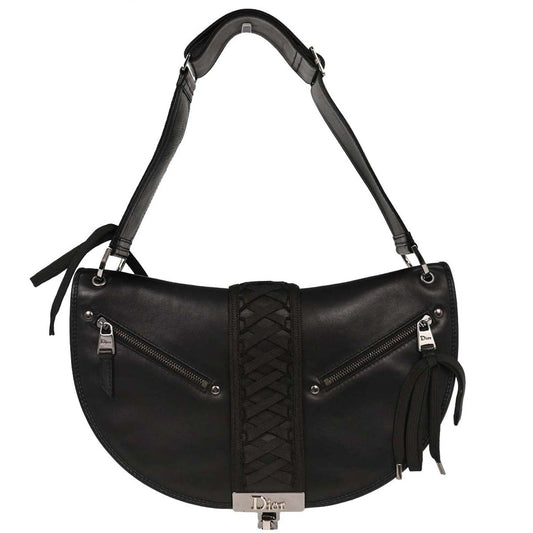 Christian Dior 2002 Black Admit It Corset Bag Shoulder Bag