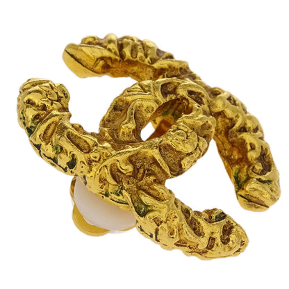 Chanel Gold CC Earrings Clip-On Small 93A
