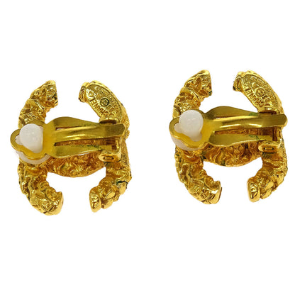 Chanel Gold CC Earrings Clip-On Small 93A