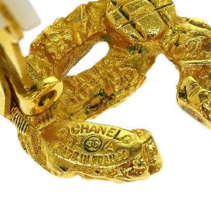 Chanel Gold CC Earrings Clip-On Small 93A