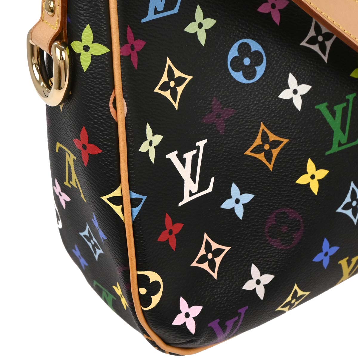 Louis Vuitton 2006 Black Monogram Multicolor Lodge GM M40052