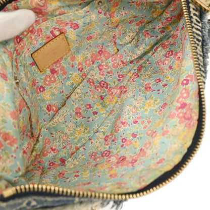 Louis Vuitton Blue Monogram Denim Patchwork Pouchy Handbag M95382